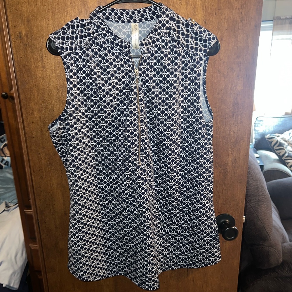 PerSeption Concepts Navy Blue Sleeveless XL